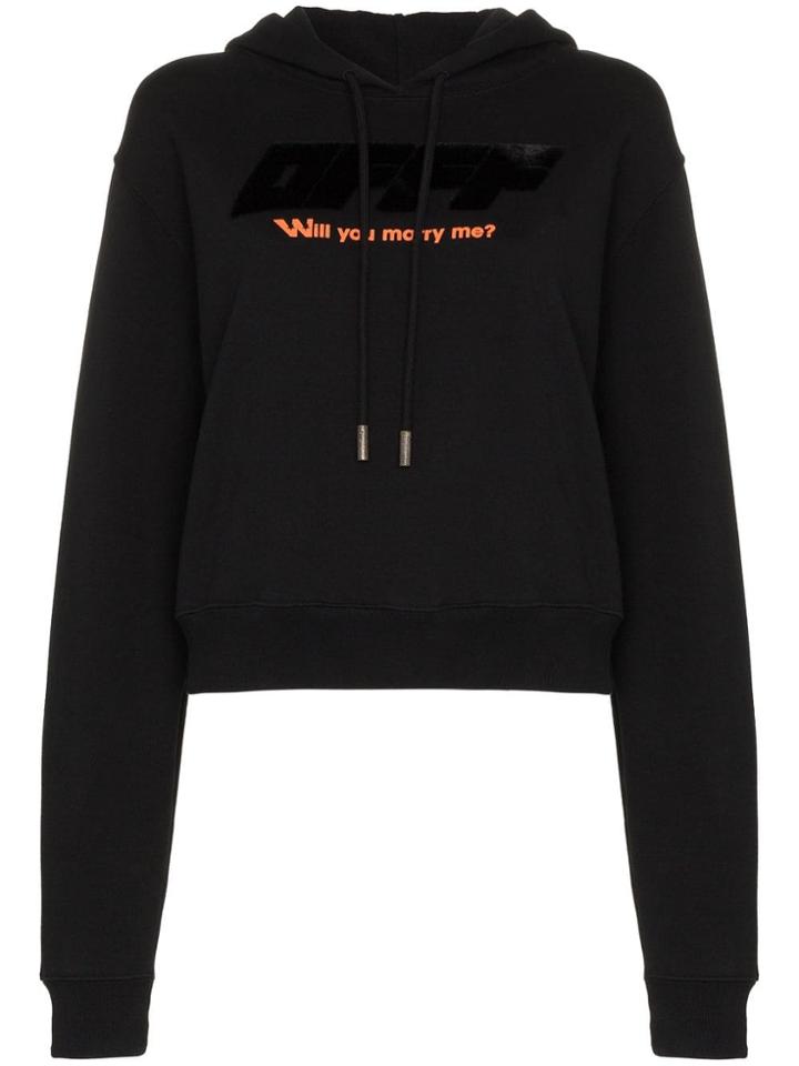 Off-white Will You Marry Me? Hoodie - Black