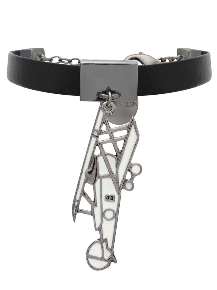Reinaldo Lourenço Airplane Pendant Bracelet - Metallic