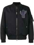 Diesel Black Gold Padded Jacket With Hunting Embroidery