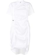 Comme Des Garçons Noir Kei Ninomiya Buckle Detail Dress - White