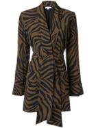 Layeur Zebra Print Blazer - Brown