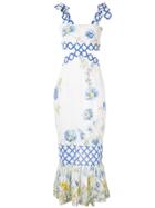 Alice Mccall Flower Girl Midi Strap Dress - White
