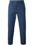 Incotex Slim Fit Trousers, Men's, Size: 50, Blue, Cotton