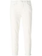 Mother 'the Dropout' Trousers, Women's, Size: 27, White, Cotton/spandex/elastane
