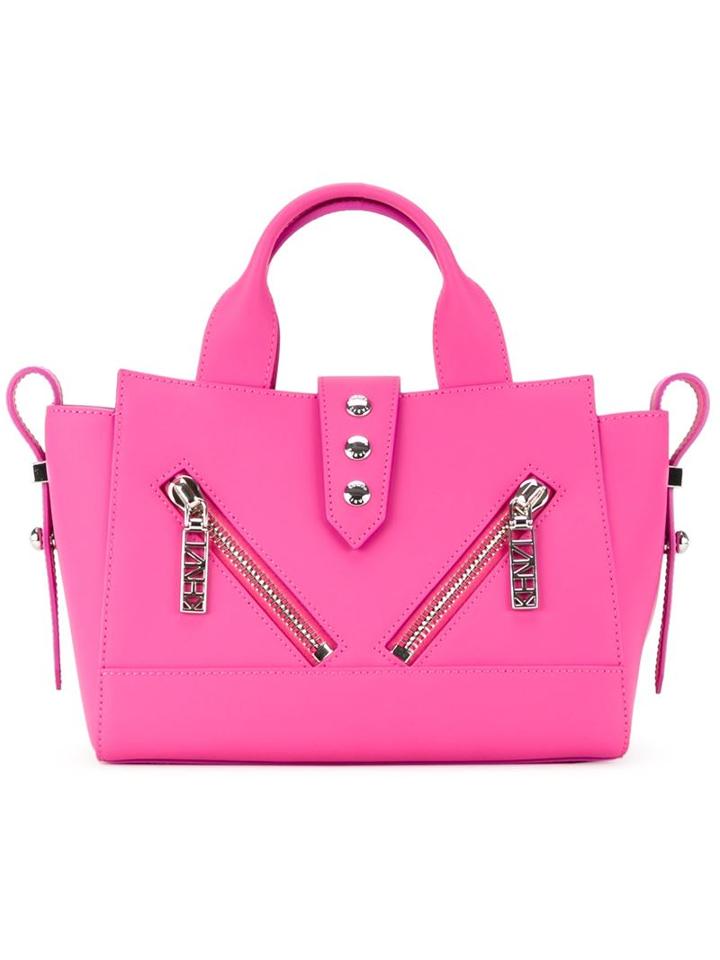 Kenzo Kalifornia Tote, Women's, Pink/purple, Leather