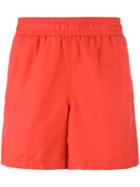 Polo Ralph Lauren Embroidered Logo Swim Shorts, Men's, Size: Large, Red, Nylon/polyester
