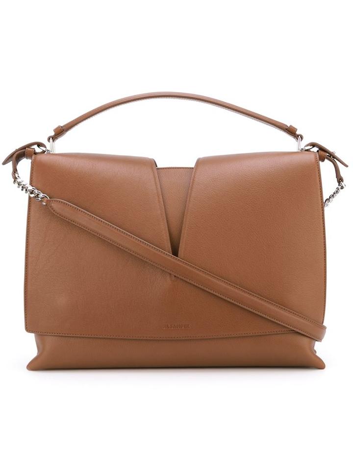 Jil Sander Cut-out Flap Tote