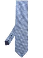 Tom Ford Houndstooth Woven Tie - Blue