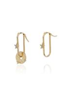 Foundrae 18kt Yellow Gold Small Fob Link Base Star And Arrow Disc