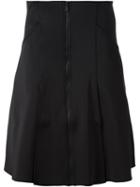 Ktz A-line Pleated Skirt, Women's, Size: Xs, Black, Polyester