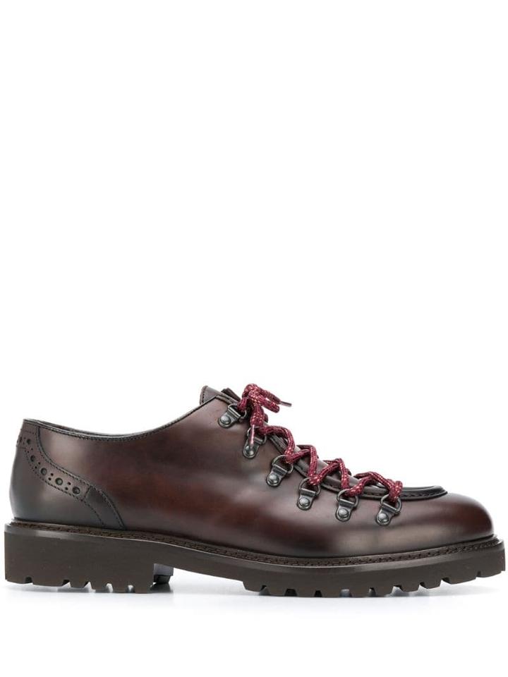 Doucal's Phil Lace-up Derby Shoes - Brown