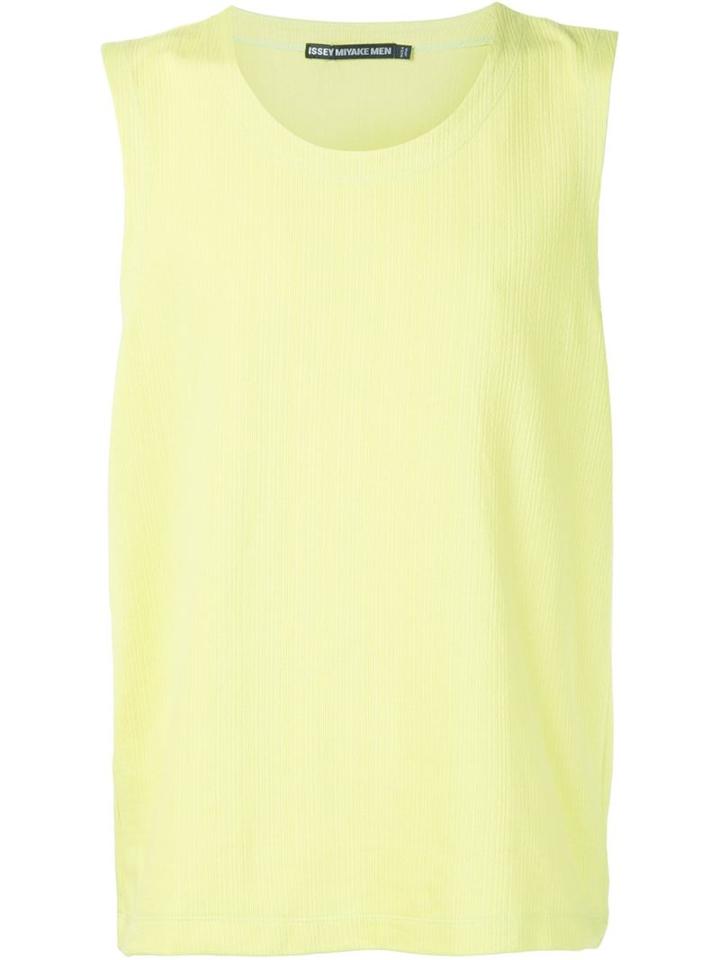 Issey Miyake Men Random Pique Tank, Size: 1, Green, Cotton