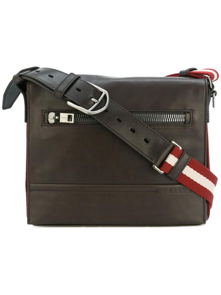Bally Zipped Messenger Bag - Brown