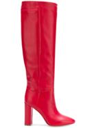 Twin-set Block Heel Boots - Red
