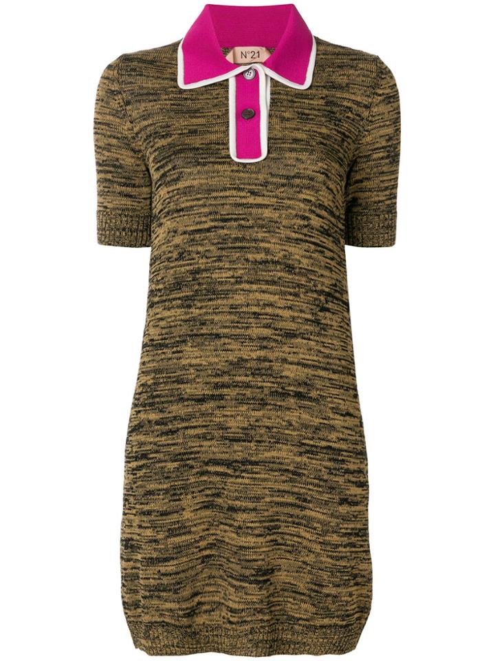 No21 Polo T-shirt Dress - Brown