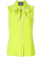 Boutique Moschino Sleeveless Shirt, Women's, Size: 42, Green, Silk