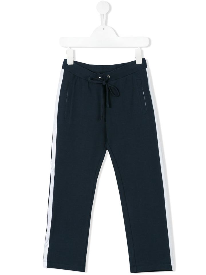 Roberto Cavalli Kids - Side Stripe Tack Trousers - Kids - Cotton/elastodiene - 8 Yrs, Boy's, Blue