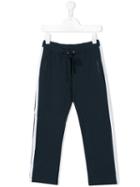Roberto Cavalli Kids - Side Stripe Tack Trousers - Kids - Cotton/elastodiene - 8 Yrs, Boy's, Blue