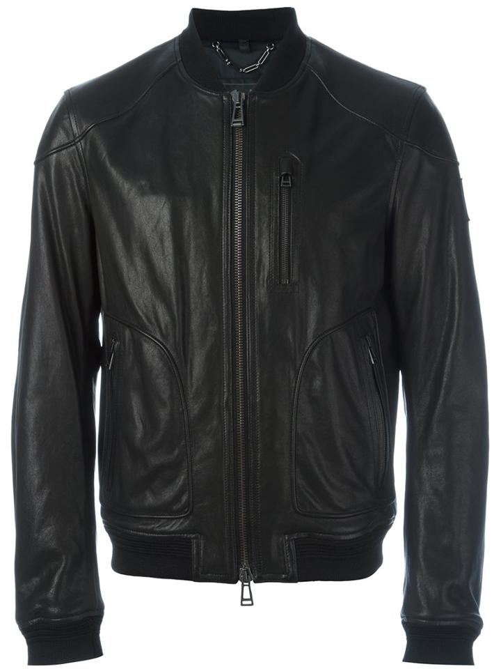 Belstaff Leather Bomber Jacket