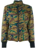 Jean Paul Gaultier Vintage Camouflage Padded Jacket, Women's, Size: Medium, Green
