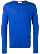 Pringle Of Scotland Round Neck Merino Wool Jumper - Blue