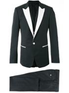 Dolce & Gabbana Monochrome Tuxedo, Men's, Size: 52, Black, Silk/polyester/acetate/virgin Wool