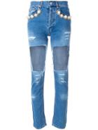 Forte Dei Marmi Couture Big Hole Jeans - Denim Light Blue