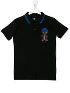 My Brand Kids Graphic Polo Shirt - Black