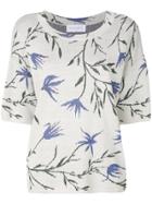 Christian Wijnants Round Neck Shortsleeved Jacquard Knit Top -