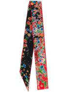 Givenchy Floral-print Neck Tie - Red