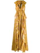 Ulla Johnson Ruffle Detail Maxi Dress - Yellow