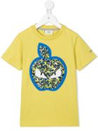Fendi Kids 'monster' Apple T-shirt, Boy's, Size: 6 Yrs, Green