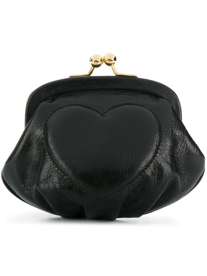 Moschino Cheap & Chic Heart Clutch - Black