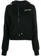 Palm Angels Side Stripe Hoodie - Black