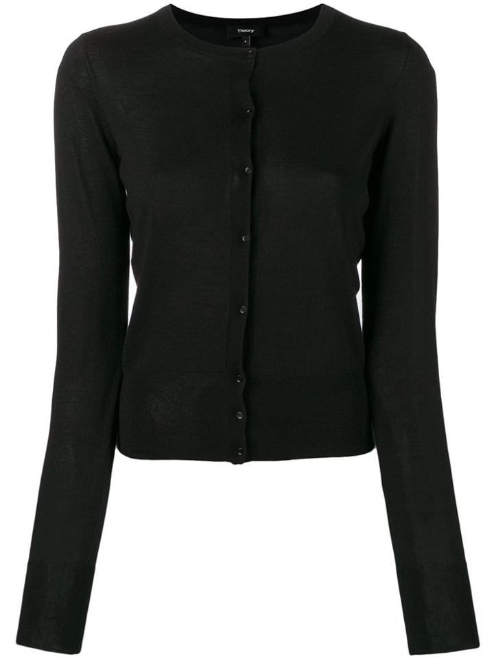 Theory Stretch Fit Cardigan - Black
