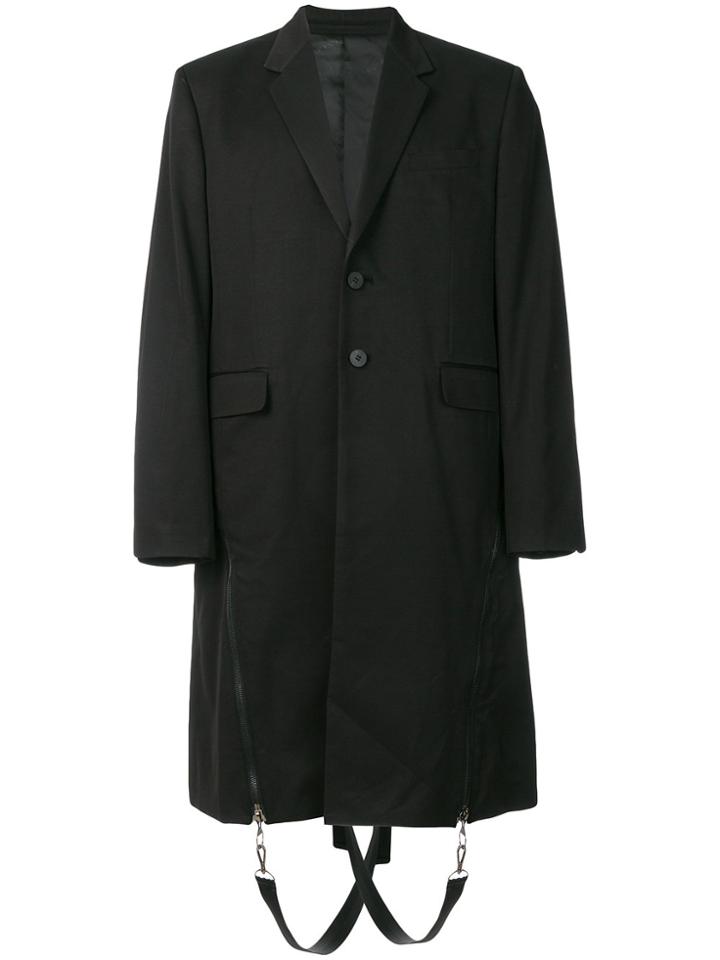 D.gnak Loose Fit Trech Coat - Black