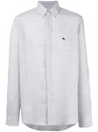 Etro - Plain Shirt - Men - Linen/flax - 42, Grey, Linen/flax