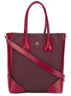Manu Atelier Tote Bag, Women's, Red, Calf Leather