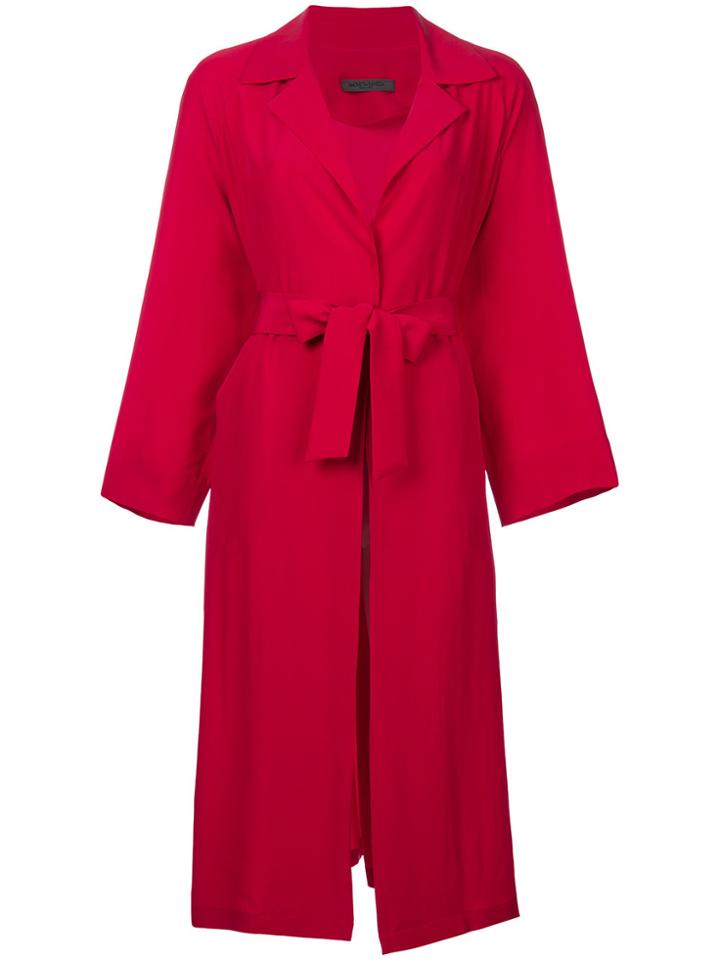 Simonetta Ravizza Belted Coat - Red