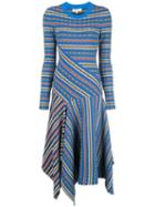 Opening Ceremony Patterned Sweater Dress - Blue
