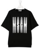 Msgm Kids Teen Shortsleeved Sweatshirt - Black