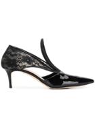 Christopher Kane Lace Crotch Pump - Black