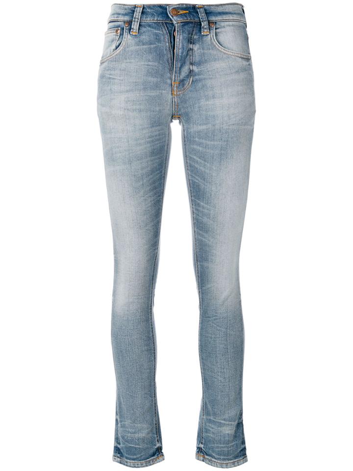 Nudie Jeans Co Grim Tim Skinny Jeans - Blue