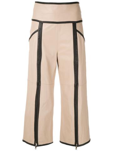 Andrea Bogosian Leather Culottes - Sable/noir
