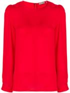 Emilio Pucci Long Sleeve Blouse - Red