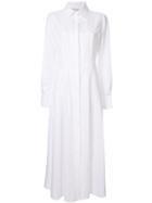 Gabriela Hearst Textured Shirt Dress - White