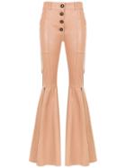 Andrea Bogosian Panelled Leather Trousers - Nude & Neutrals
