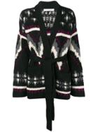 Iro Belted Knit Cardigan - Black