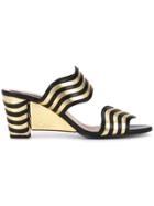 Fendi Waves Sandals - Black