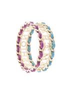 Chanel Vintage 'make Fashion Not War' Bracelet, Women's, Pink/purple